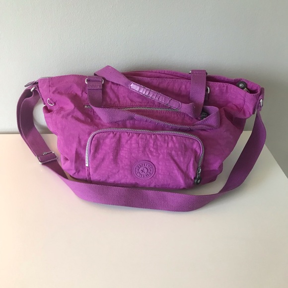 Kipling Handbags - Kipling Vibrant Purple Tote Crossbody Bag